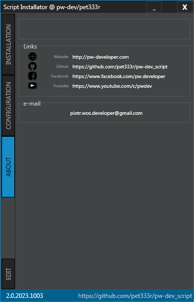Script Installator for DCS World :: pw-developer